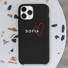 Carica l'immagine nel visualizzatore di Gallery, Cover colorata Heart&Name personalizzabile