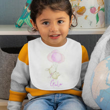 Carica l'immagine nel visualizzatore di Gallery, Bavaglino "Coniglietto" con nome personalizzabile