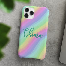 Carica l'immagine nel visualizzatore di Gallery, Cover protection "Rainbow" con nome personalizzabile