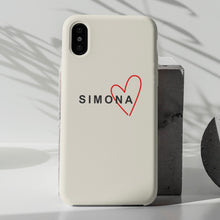 Carica l'immagine nel visualizzatore di Gallery, Cover colorata Heart&Name personalizzabile
