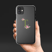 Carica l'immagine nel visualizzatore di Gallery, Cover nera con lettera "Flower" personalizzabile