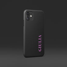 Carica l'immagine nel visualizzatore di Gallery, Cover nera con nome personalizzabile