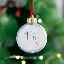 Carica l'immagine nel visualizzatore di Gallery, Pallina di natale con dedica personalizzabile