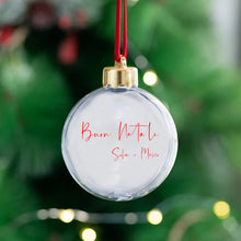 Carica l'immagine nel visualizzatore di Gallery, Pallina di natale con dedica personalizzabile