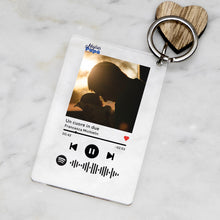 Carica l'immagine nel visualizzatore di Gallery, Portachiavi "Papà" con codice Spotify e foto personalizzabile 8,5 x 5,5 cm