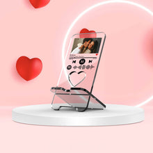 Carica l'immagine nel visualizzatore di Gallery, Porta Cellulare con base e codice spotify con foto personalizzabile