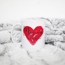 Carica l'immagine nel visualizzatore di Gallery, Tazza Mamma con cuore e nome personalizzabile
