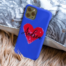 Carica l'immagine nel visualizzatore di Gallery, Cover colorata Heart&Name personalizzabile
