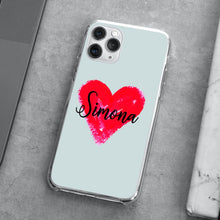 Carica l'immagine nel visualizzatore di Gallery, Cover protection Heart&Name personalizzabile