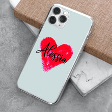 Carica l'immagine nel visualizzatore di Gallery, Cover protection Heart&Name personalizzabile