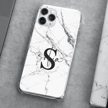 Carica l'immagine nel visualizzatore di Gallery, Cover protection "Marmo" con lettere personalizzabili