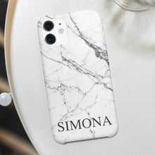 Carica l'immagine nel visualizzatore di Gallery, Cover protection "Marmo" con nome personalizzabile