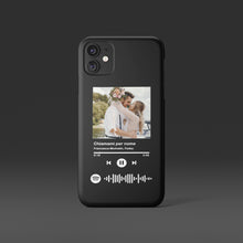 Carica l'immagine nel visualizzatore di Gallery, Cover nera con codice spotify e foto personalizzabile
