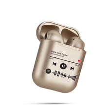 Carica l'immagine nel visualizzatore di Gallery, Cuffie Bluetooth RoseGold perlato con codice spotify personalizzabile