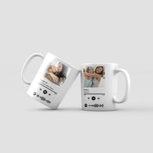 Carica l'immagine nel visualizzatore di Gallery, Tazza con codice spotify e foto personalizzabile