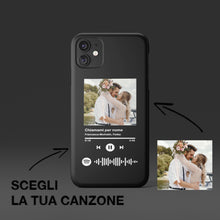 Carica l'immagine nel visualizzatore di Gallery, Cover nera con codice spotify e foto personalizzabile