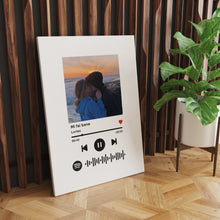 Carica l'immagine nel visualizzatore di Gallery, Tela in canvas con codice spotify e foto personalizzabile 100cm x 150cm