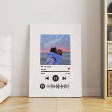 Carica l'immagine nel visualizzatore di Gallery, Tela in canvas con codice spotify e foto personalizzabile 100cm x 150cm