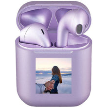 Carica l'immagine nel visualizzatore di Gallery, Cuffie bluetooth Lilla perlato con foto personalizzabile