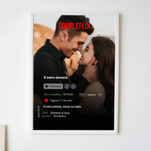 Carica l&#39;immagine nel visualizzatore di Gallery, Quadro bianco 30x40 Netflix personalizzabile
