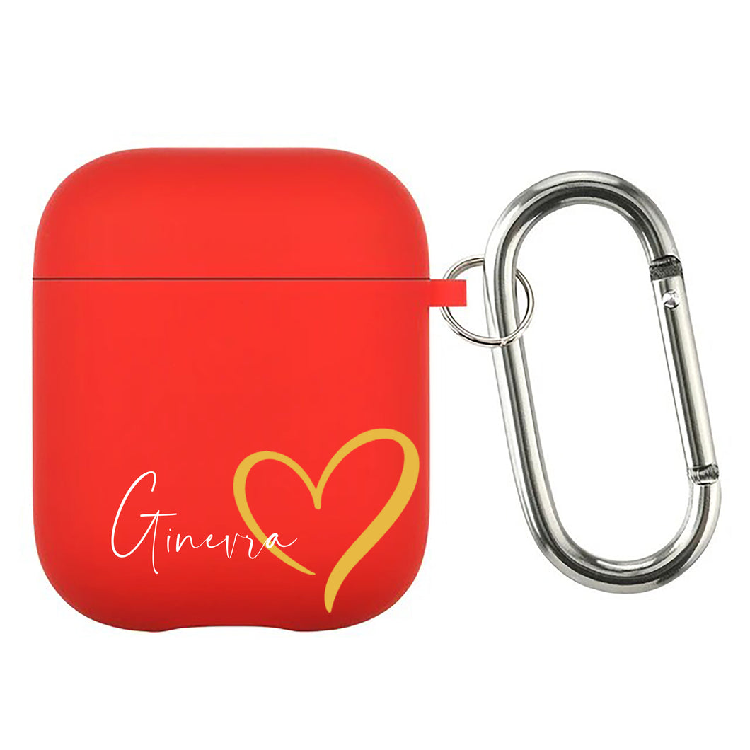 Custodia Rossa Protection Airpods con gancio 