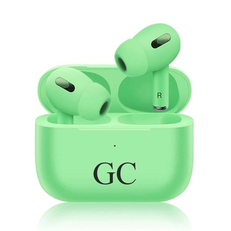 Cuffie Pro bluetooth verde pastello con lettere personalizzabili