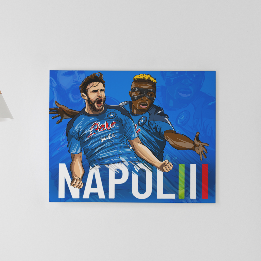 Tela in canvas Napoli Tricolore