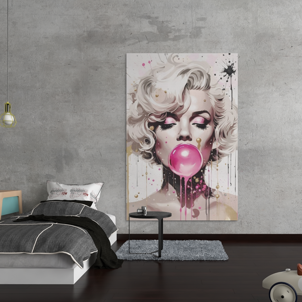 Tela in canvas Marilyn Bubble