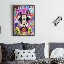 Carica l&#39;immagine nel visualizzatore di Gallery, Tela in canvas Minnie&amp;Mickey X PRADA
