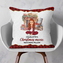 Carica l&#39;immagine nel visualizzatore di Gallery, Cuscino &quot;Christmas movie&quot; personalizzabile
