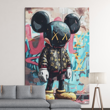 Carica l&#39;immagine nel visualizzatore di Gallery, Tela in Canvas KAWS X Mickey LV
