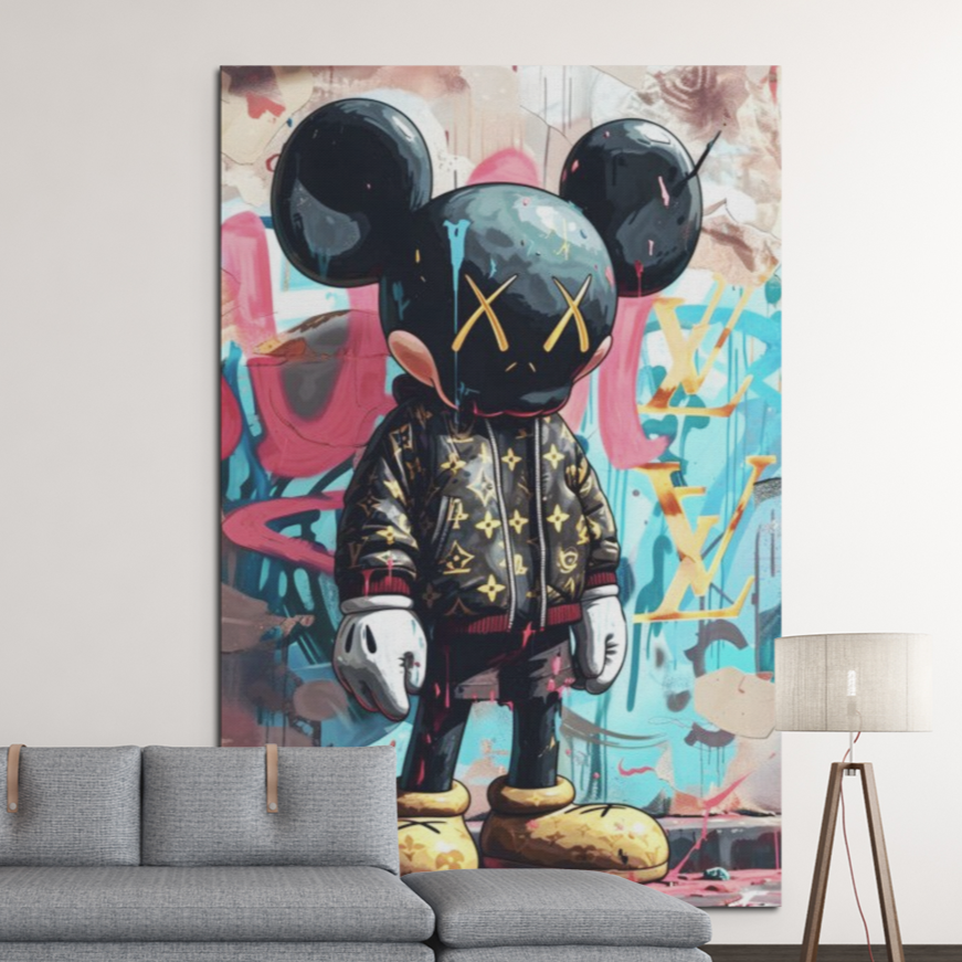 Tela in Canvas KAWS X Mickey LV