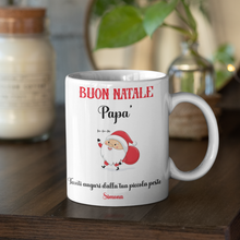 Carica l&#39;immagine nel visualizzatore di Gallery, Tazza &quot;Auguri Papà&quot; personalizzabile
