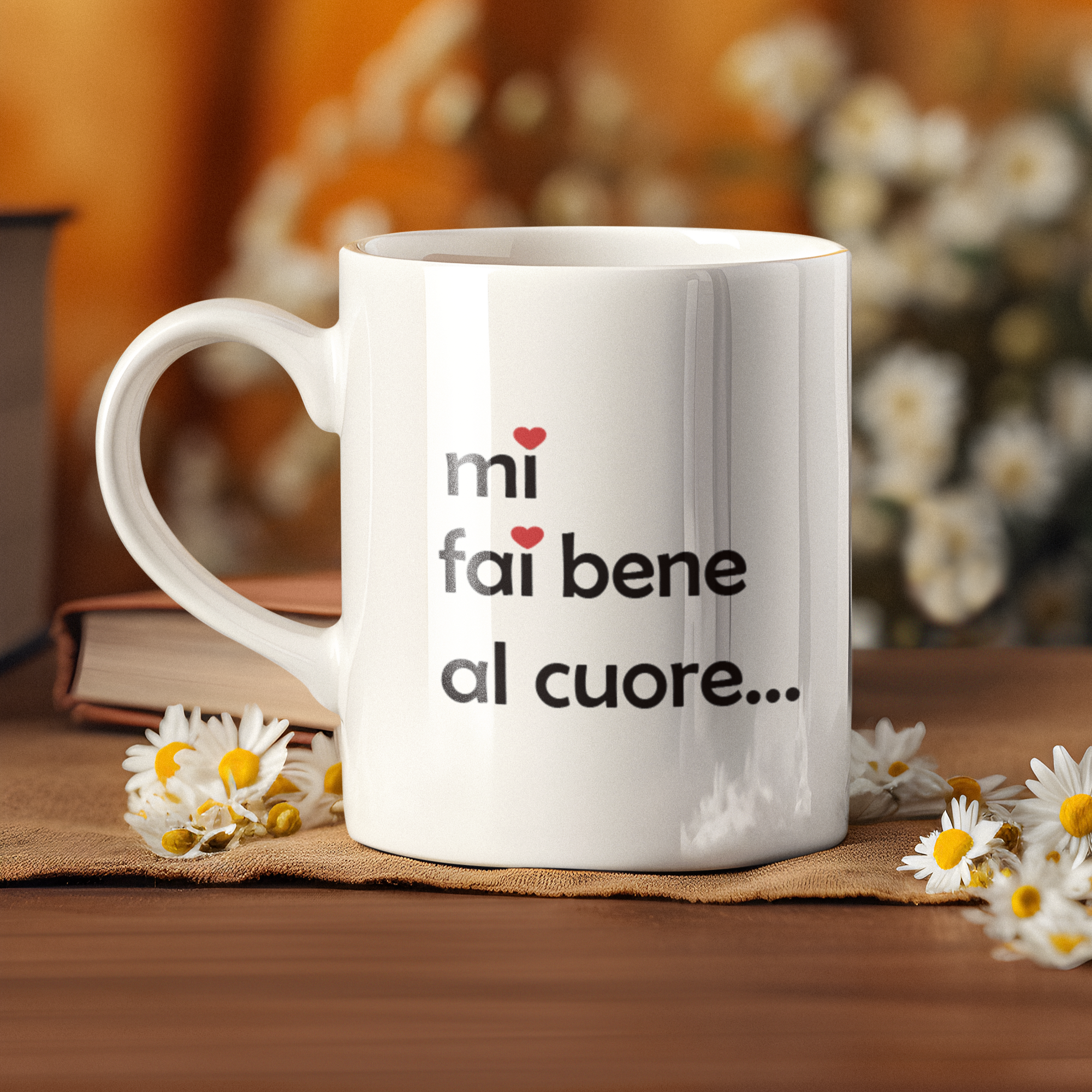 Tazza Preferita Good Old Friends Con Cuore, Dettagli Oro E Fondo A Cuore