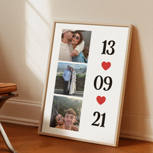 Carica l'immagine nel visualizzatore di Gallery, Quadro in legno "Il nostro amore"20x30 personalizzabile
