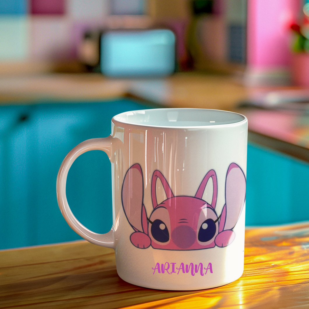 Tazza Stitch bimba con nome personalizzabile