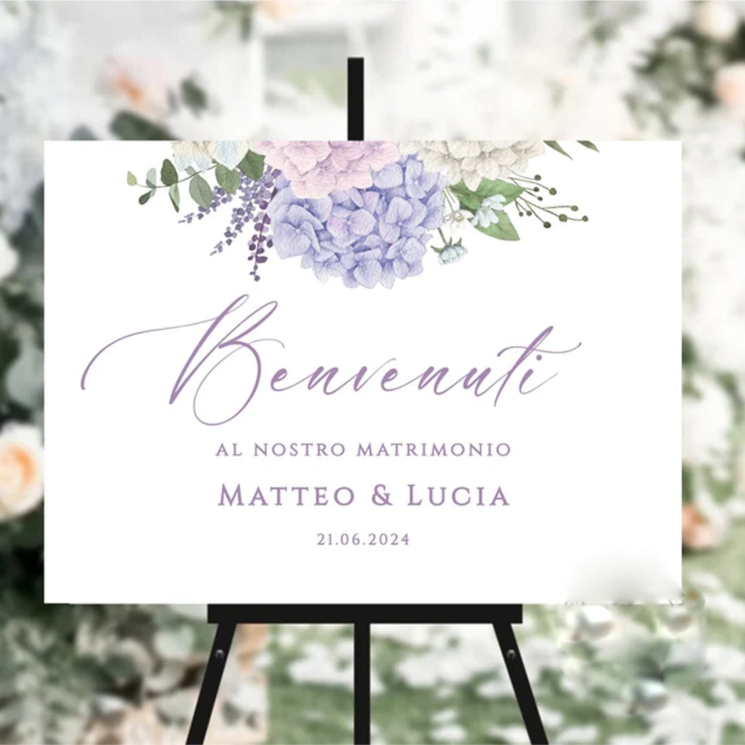 Tela di benvenuto per matrimonio 