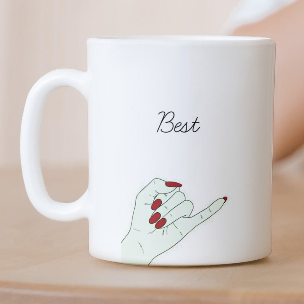 Tazza personalzzata con scrtta Ou - Grande | Argle blanche, Tasses
