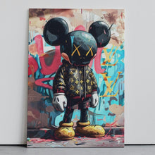 Carica l&#39;immagine nel visualizzatore di Gallery, Tela in Canvas KAWS X Mickey LV
