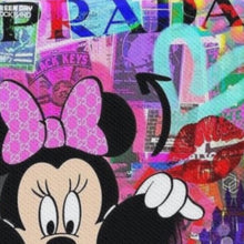 Carica l&#39;immagine nel visualizzatore di Gallery, Tela in canvas Minnie&amp;Mickey X PRADA
