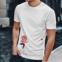 Carica l&#39;immagine nel visualizzatore di Gallery, T-shirt bianca di coppia &quot;Spider-Man&quot;
