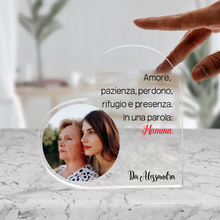 Carica l'immagine nel visualizzatore di Gallery, Targa cuore Maxi "Per Mamma " personalizzabile 15cm x 20cm

