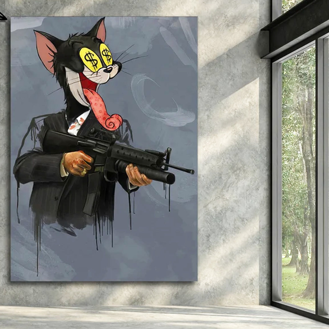 Tela in canvas Banksy gangster