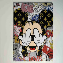 Carica l&#39;immagine nel visualizzatore di Gallery, Tela in canvas Mickey
