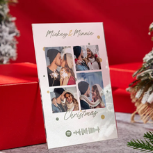 Carica l&#39;immagine nel visualizzatore di Gallery, Targa &quot;Merry Christmas&quot; con codice spotify 10x15cm personalizzabile
