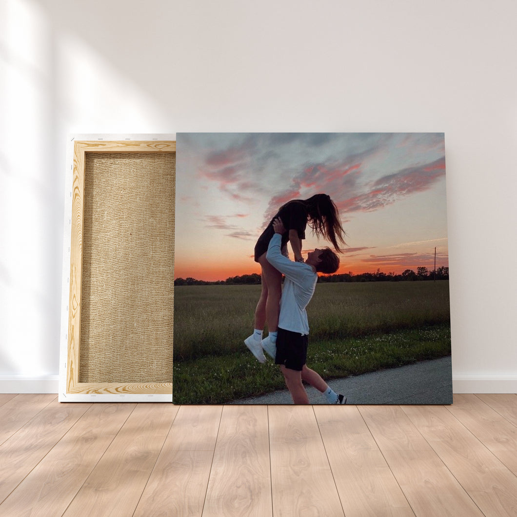 Tela in canvas con foto personalizzabile 50cm x 50cm