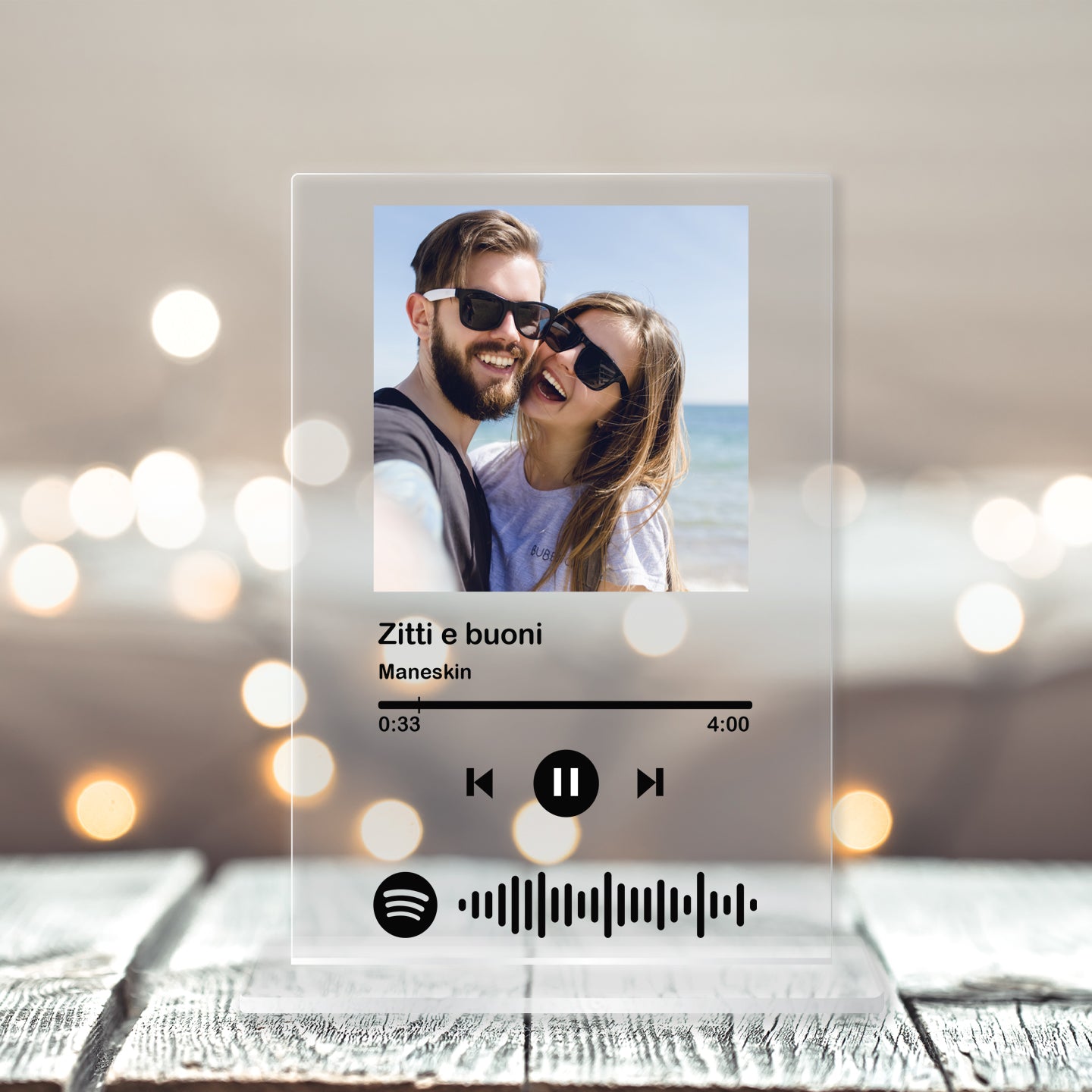 Targa personalizzata - Musica con Spotify