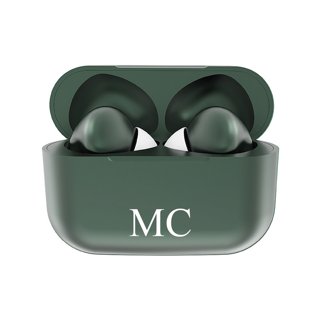 Cuffie Pro bluetooth Verde perlato con lettere personalizzabili