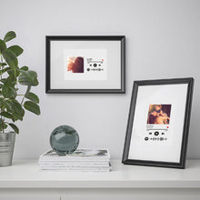Carica l&#39;immagine nel visualizzatore di Gallery, Quadro nero con codice Spotify e foto personalizzabile 21x30cm
