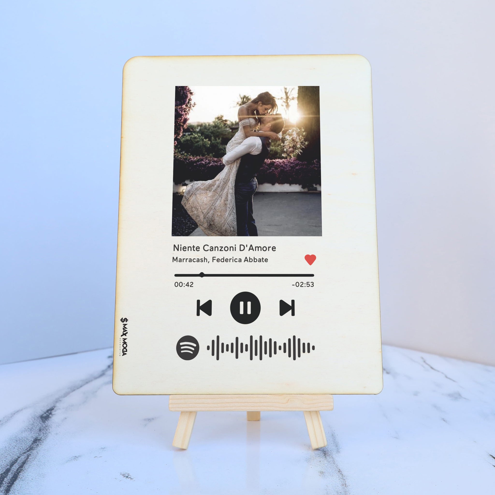 Targa personalizzata - Musica con Spotify